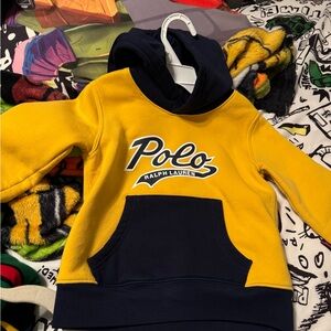 Polo pullover with hood!!